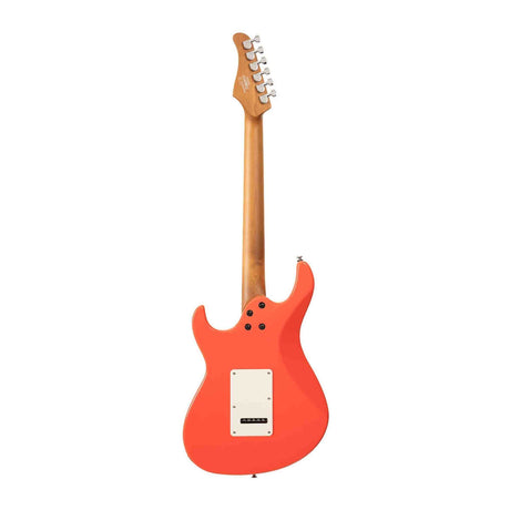 Cort G200SE SRD Elektrische Gitaar HSS Populier met Roasted Maple Hals Scarlet Red en Tremolo
