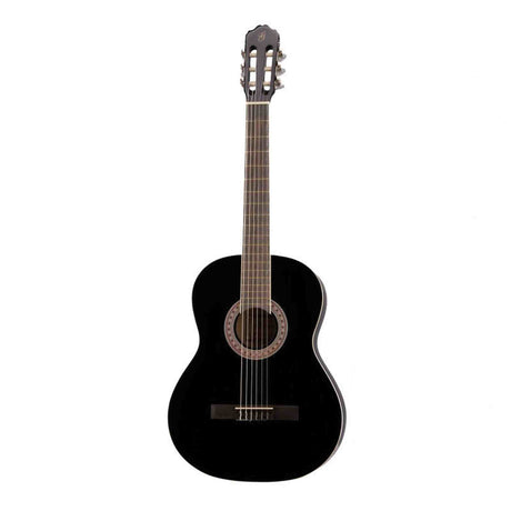 Gomez 036 Klassieke Gitaar 3/4 Black Hoogglans met Tas, Stemapparaat en Standaard