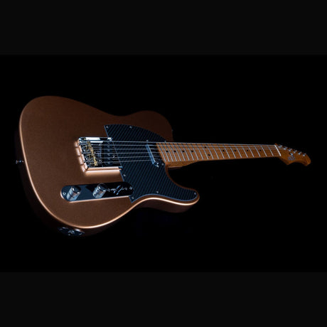 JET JT-30 Gold T-style Elektrische Gitaar SS Roasted Maple Wilkinson Brug Metallic Goud