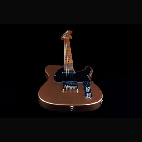 JET JT-30 Gold T-style Elektrische Gitaar SS Roasted Maple Wilkinson Brug Metallic Goud