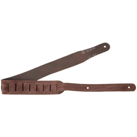 Flight S43 Bruine Suède Ukulele Strap EU Handgemaakt met Headstock Tie
