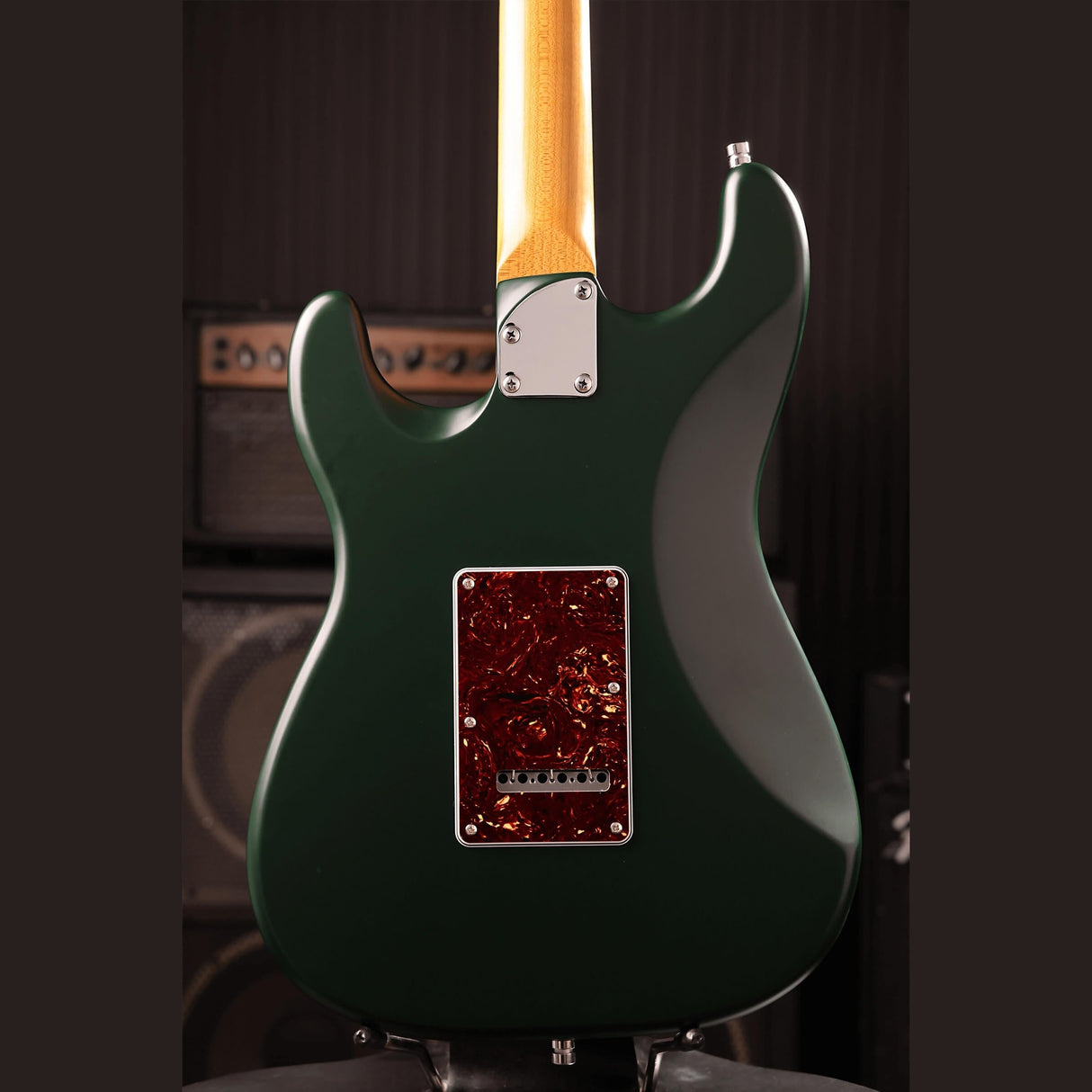 Patina PS-3 SGR S-style Elektrische Gitaar SSS Alnico V Nitro Paulownia Body Roasted Maple Hals Sherwood Green