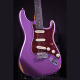 Patina PS-6 PP R S-style Elektrische Gitaar SSS Alnico V Nitro Relic Paulownia Body Roasted Maple Hals Paars