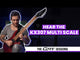 Cort KX307 Multi Scale OPBK 7-String Electric Guitar Mahogany Roasted Maple Open Pore Black