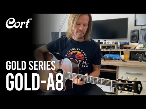 Cort Gold-A8 – Solid Pau Ferro, Torrefied Sitka &amp; Fishman Flex Blend – Light Burst