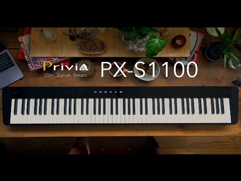 Casio PX-S1100WE Digital Piano 88 Keys Smart Hammer Action White