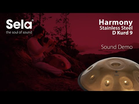 Sela SE 201 Stainless Steel Handpan D Kurd 440 Hz Gold Handmade with Padded Gig Bag