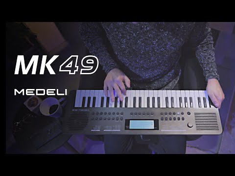 Medeli MK49/BK Nebula Series – 49 velocity-sensitive mini-keys, USB audio, 200 sounds