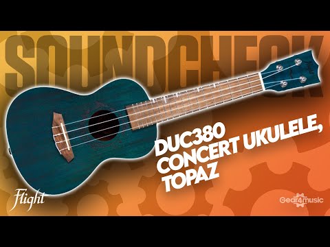 Flight DUC380 Jade Concert Ukulele with Mahogany Body, Bone Nut and Aquila Nylgut Strings