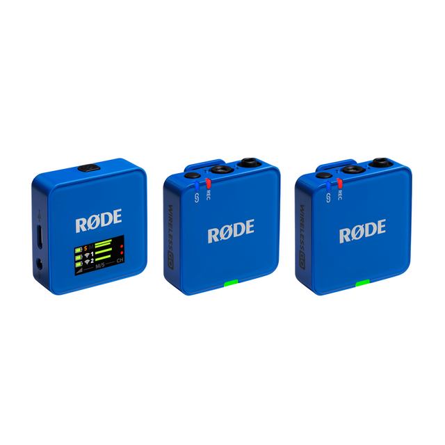 RØDE Wireless GO Gen 3 Cobalt draadloos microfoonsysteem met 32 bit float en 260 m bereik