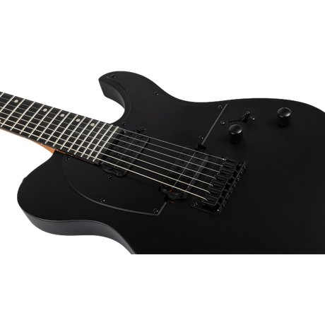 Spira Guitars T-407 MBK Satin Black elektrische gitaar