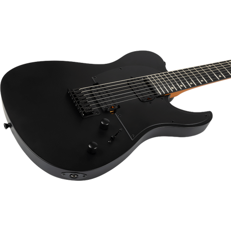 Spira Guitars T-407 MBK Satin Black elektrische gitaar