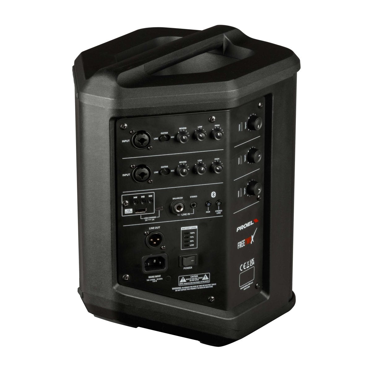 Proel FREETWOX accu PA speaker 400W