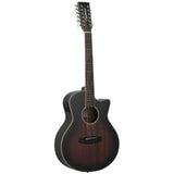 Tanglewood Winterleaf VCE AVB 12-Snarige Super Folk Cutaway Elektro-Akoestische Gitaar Mahogany Autumn Vintage Burst