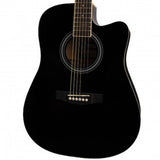 Phoenix 002 CE zwart semi akoestische western gitaar